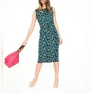 Boden Green Floral Dress